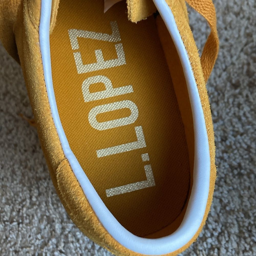 Converse CONS Mustard Louie Lopez Pro Mono Classic Suede Saffron Yellow Men’s 12 - Picture 11 of 15